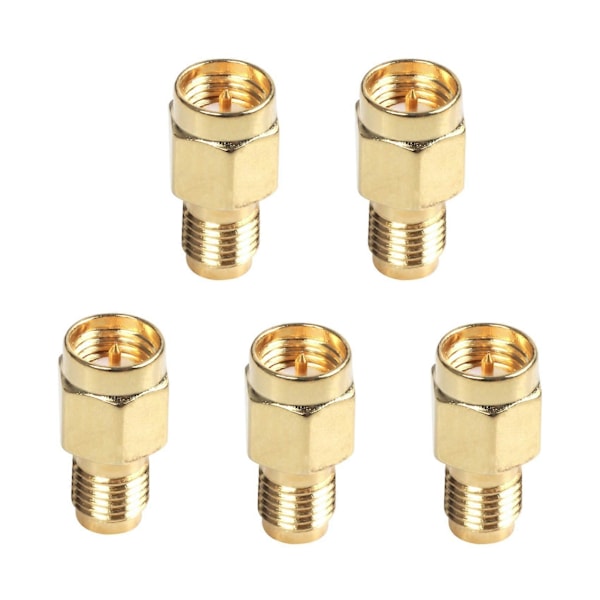 5X Slitesterk SMA Hannplugg til RP-SMA Hunn RF Koaksial Adapter Kobling.pa