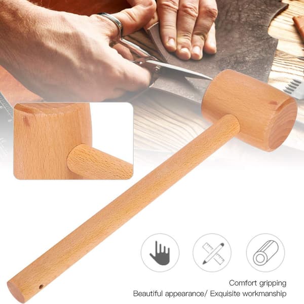 Treklubbe, profesjonell trehammer med ergonomisk håndtak