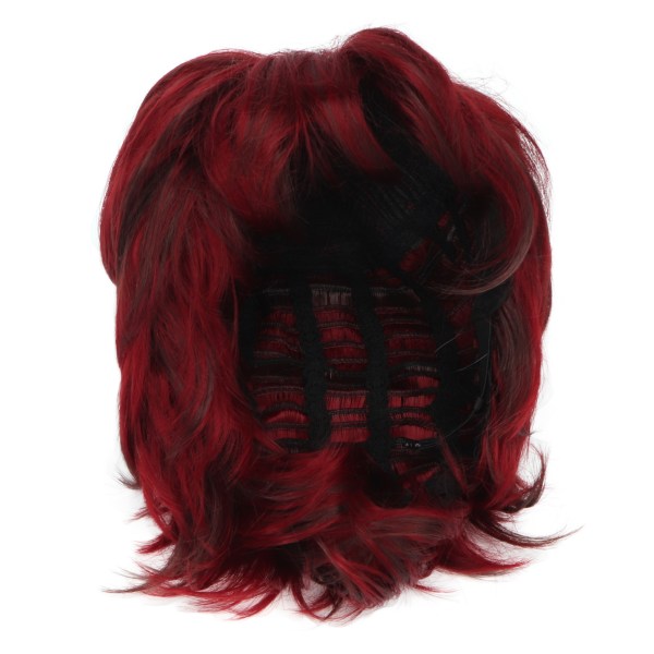 Muoti lyhyt peruukki Pörröinen Paksu Pehmeä Säädettävä Synteettinen Naisten Lyhytkiharat hiukset Cosplay Redille