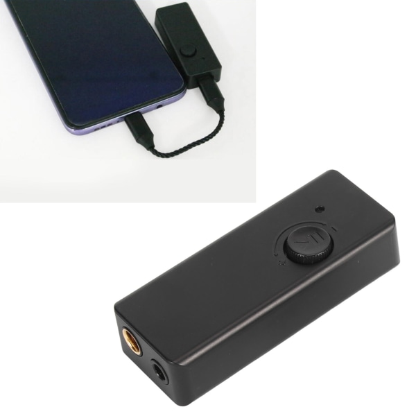 Hodetelefonforsterker USB DAC høyoppløsning støtter 32-bits 384kHz og DSD256-utgang 3,5 mm 4,4 mm for bærbare PC-spillere