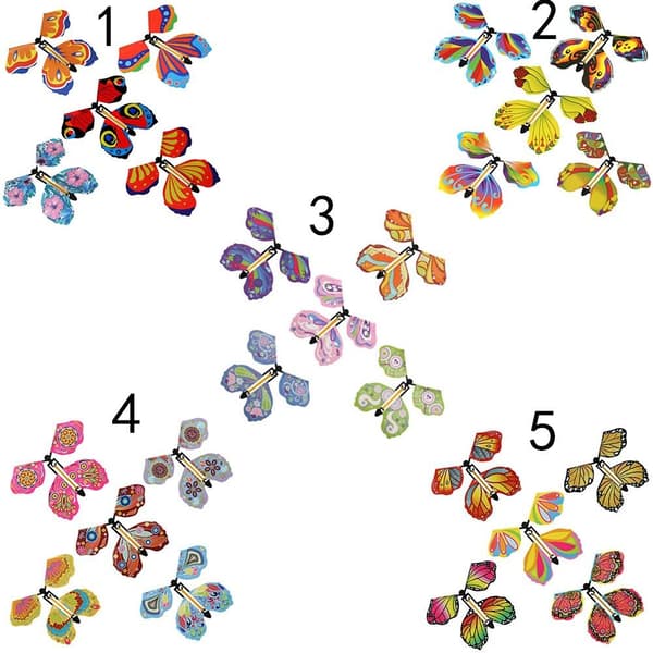 10 kpl Magic Flying Butterfly Perhonen Kortti 3 3