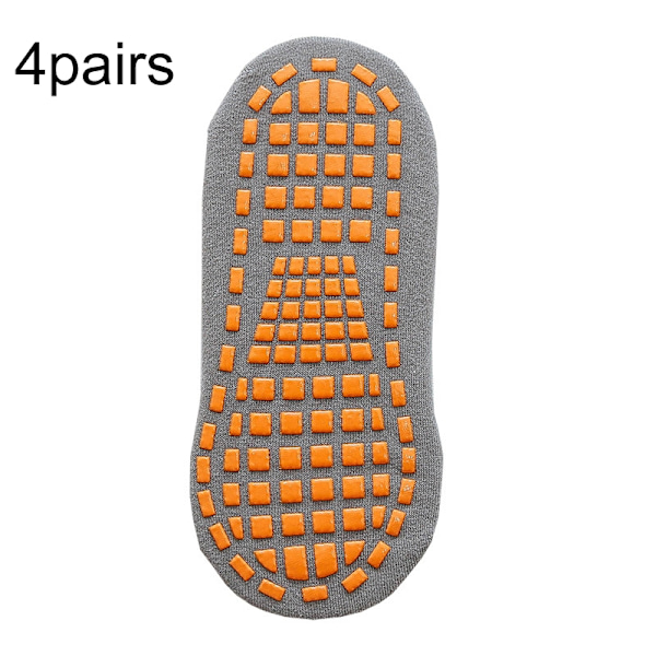 Halksockor Storlek 35-40 4-pack - Grå