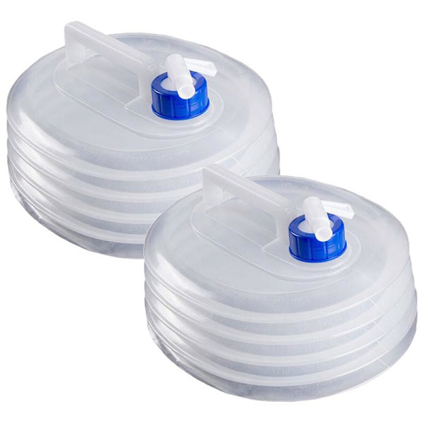 Vattendunk Plastdunk Vattentank Behållare Hopfällbar 540 2-Pack