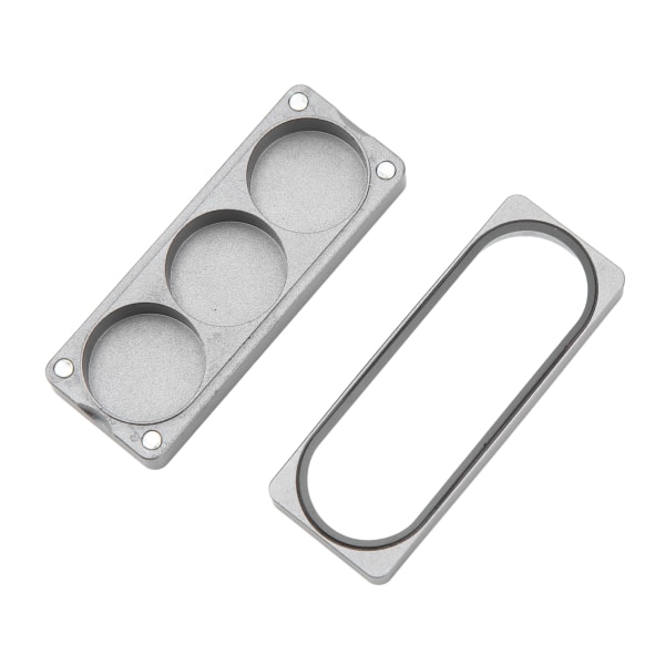 Cue Tip Förvaringsbox Aluminiumlegering Magnetisk sug Cue Tip Behållare för biljardspelare 3 hål