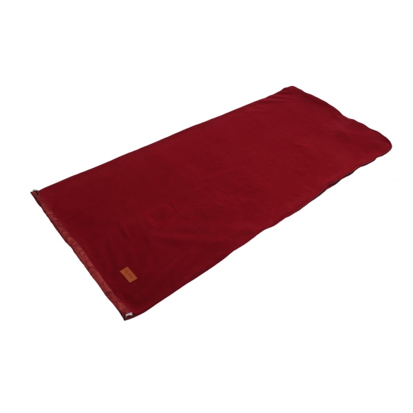 Sovepose liner Super tyk fleece blød sovepose liner tæppe til campingrejser Rygsæk Dyb rød