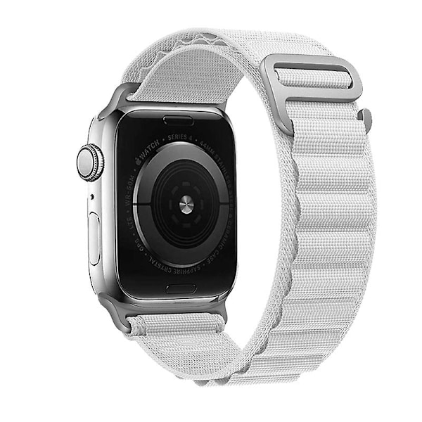 Alpine Loop-rem for Apple Watch Rem 49mm 44mm 40mm 45mm 41mm 42mm 38mm 38 40 44 45 Mm Armband Iwatch Ultra Series 7 6 3 Se 8 hvit