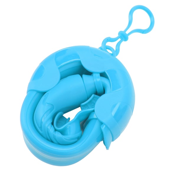 Kuivasnorkkeli Täysilikonipehmeä Kannettava säilytyslaatikolla Snorkkeliputki aikuisille lapsille Uintiharjoittelu Sininen