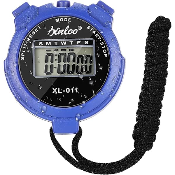 Stoppur Timer Sport Domare Digital Klocka Bärbar Vattentät Stoppur Intervalltränings Timer