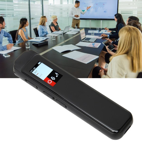 Digital stemmeopptaker HD Smart Noise Reduction Liten MP3-spiller Stemmeaktivert opptaker med avspilling for forelesning 32 GB
