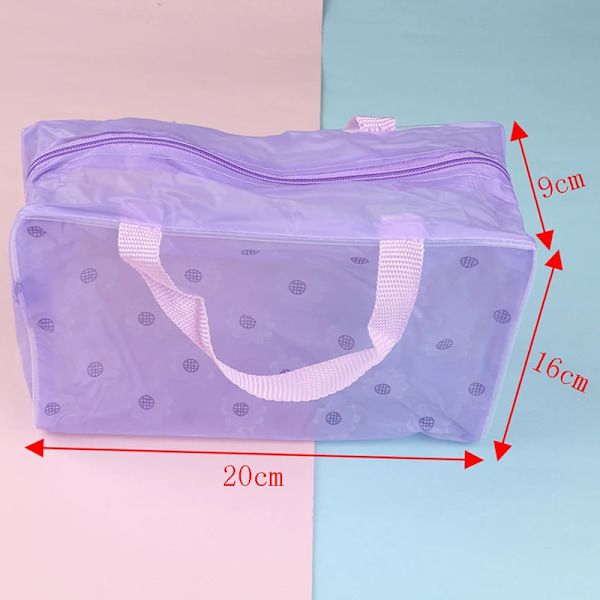 Transparent Klar Plast PVC Rejse Makeup Taske Kosmetik Taske Lynlåstaske Green