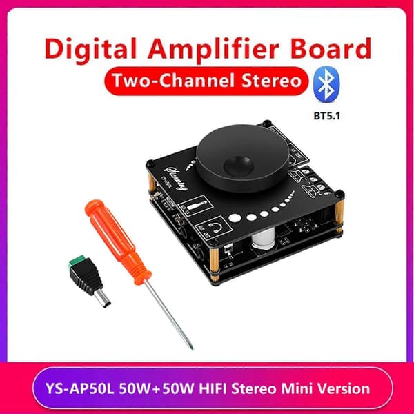 -AP50L Digital Bluetooth Förstärkar Kort Mini Version 50W+50W HIFI Högeffekts BT5.1 Tvåkanals Ste.pa