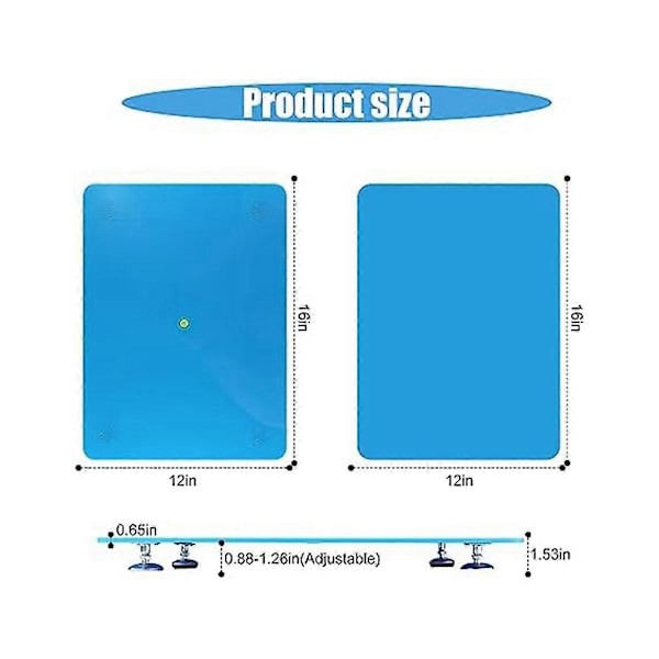 Resin Nivelleringsplade til Epoxy Resin, til Epoxy Multipurpose Selv Nivellerende Resin Håndværksbord til DI.pa