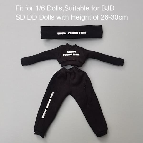 Docka Sweatshirt Sæt Håndlavede hættetrøjer GRÅ Grå