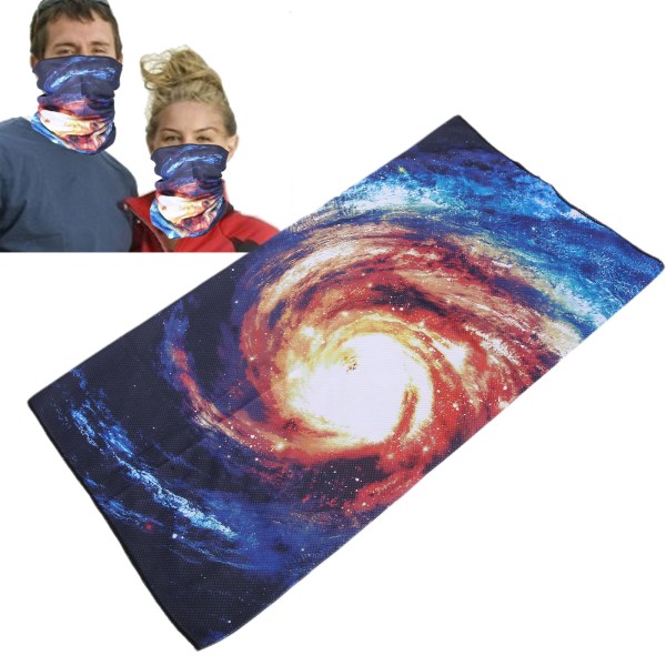 Multifunktionel udskrivning Ansigtstørklæde Elastisk åndbart vaskbart pandebånd Håndledsbeskytter(S7)