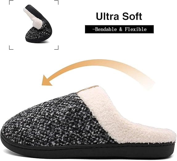 Herrtofflor Memory Foam Hemmakomforttofflor Wo