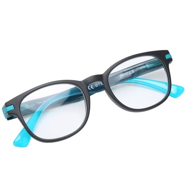 Profesjonelle, enkle, fasjonable unisex-lesebriller Eldre med alderssynte briller (+100 svart blå)