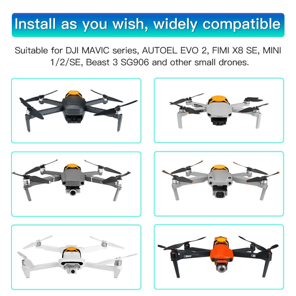 For DJI Mini3 Pro/Mavic 3/Air2S Drone AirTag Locator Bracket hvit