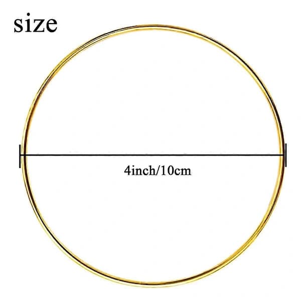 20 st 10 cm Drömfångarringar Metallhantverksbågar Krans