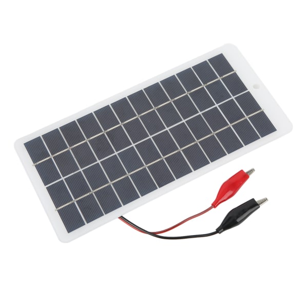 5W 12V polykristallint silikon solpanel Högeffektiv energibesparande bärbar solcellsbatteriladdare