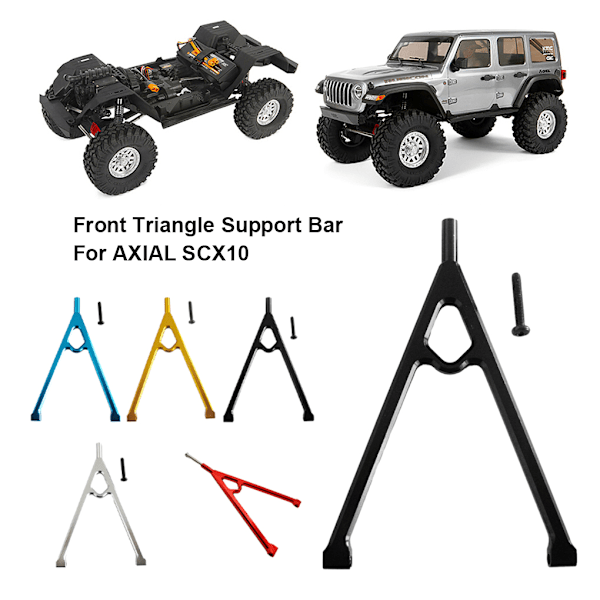 1/2/3/5 Front Trigon Support Bar for AXIAL SCX10 Front Trigon Blue blue 1Set