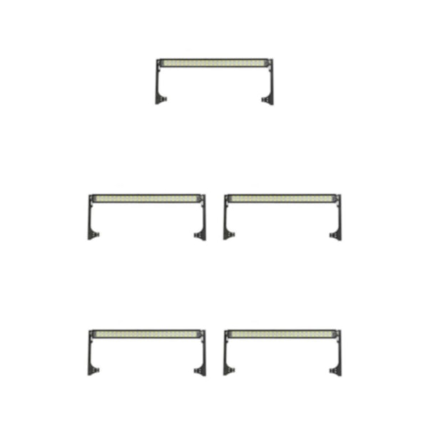 1/2/3/5 Lyssterk LED Lyslist Taklampe for SCX10 D90 1/10 Skala 147mm for Wrangler 147mm for Wrangler 5Set