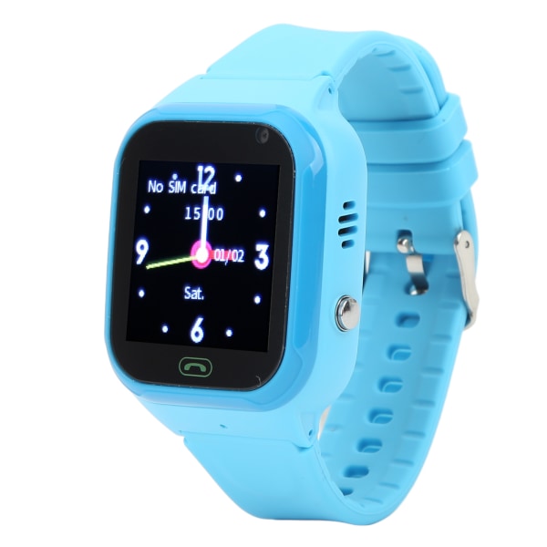 1,44 tums GPS Smart Watch för barn Vattentät pekskärm 4G Smartwatch med telefonfunktion Vattentät för pojkar Flickor Blå