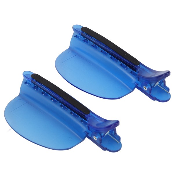 2ST Sektionsklämmor Värmeisolering Easy Speed ​​Separatorklämma Blå för perukförlängning av hår