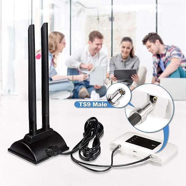 4G LTE Antenn TS9 C Magnetisk Bas MIMO Antenn 6DBi för MiFi Mobil Hotspot Router E5577 E5573 (TS9.pa