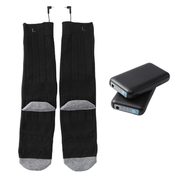 Batteridrevne Varmestrømper 4000 mAh Sort S