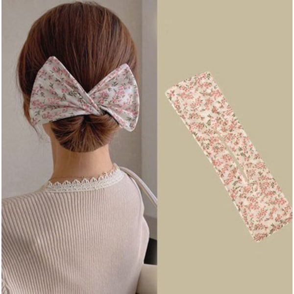 Hair Bun Twister Maker Sødt blomstermønster Nemt at bruge Bærbart Lazy Hair Bun Curler Clip Hårstylingtilbehør