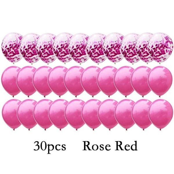 30 st/40 st Mix Roséguld Konfetti Latex Ballonger Födelsedag Bröllop Ballonger Fest Dekoration Rose gold 30pcs