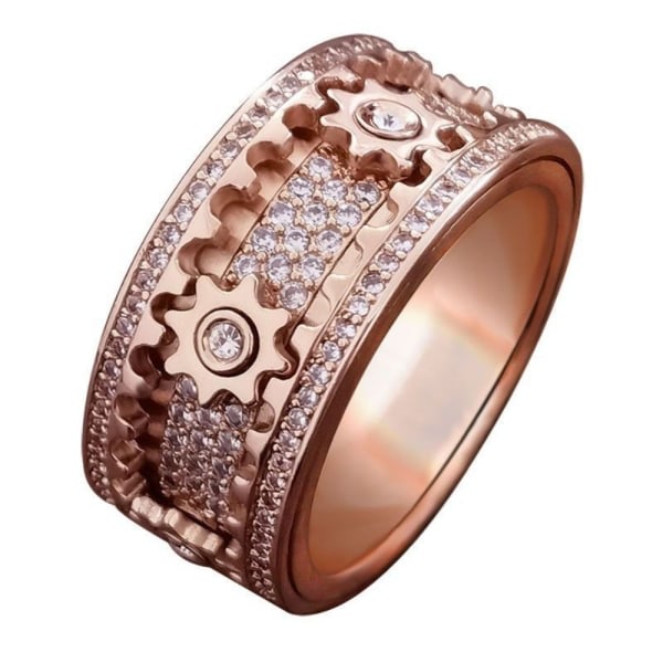 Gear Spinner Rings Geometric ROSE GOLD KOKO 8 KOKO 8 ruusukulta koko 8-koko 8 rose gold size 8-size 8