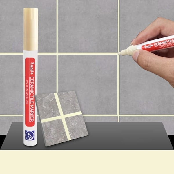 1Pcs Waterproof White Wall Tile Marker Pen Grout Restorer Gap Repair For Bathroom Floor Seam Paint Filling Construction Tools