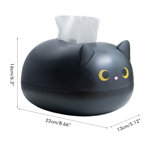 Cartoon Cat Tissue Box Desktop Paper Servett Förvaringsbox Pappersbehållare Heminredning