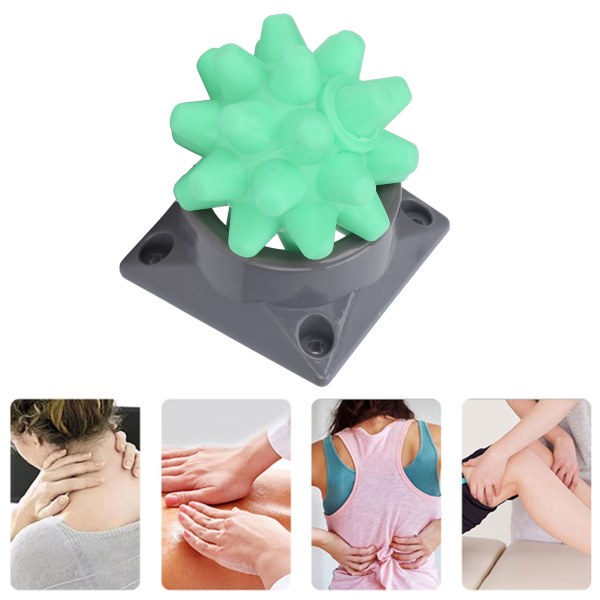 Fascia Massageboll Trötthetsavlastning Multifunktionell Spiky Massage Hårdboll med bas för sportträning Återhämtning Grön
