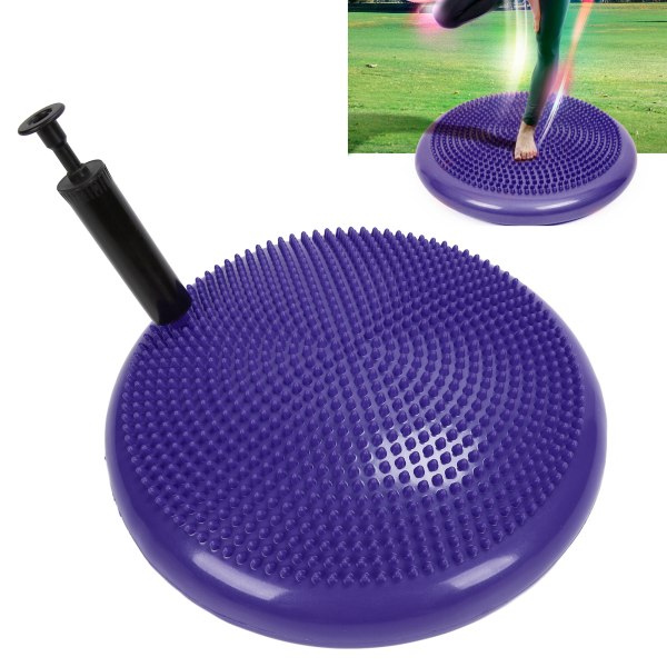 Professionel Balance Disc Pudemåtte Yoga Massage Kuglepude Fitness Motion Træning Bold Lilla