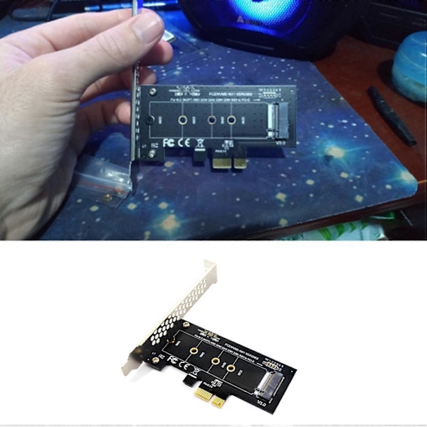 2X PCIE - M2 -sovitin PCI Express 3.0 X1 - NVME SSD M2 PCIE -korotussovitin Tuki 2230 2242 2260.pa