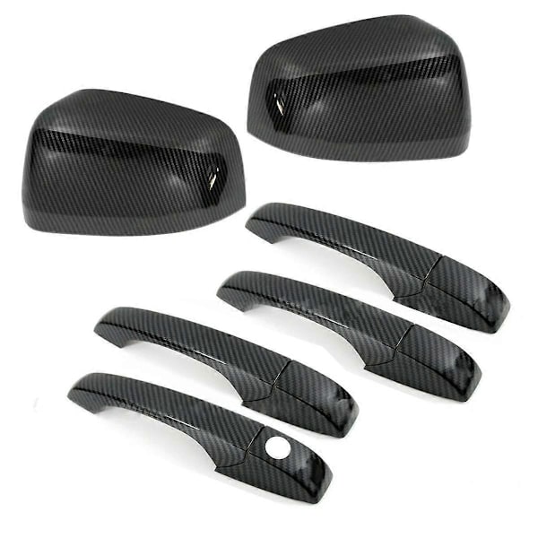 10 st/set Sidobackspegel Trim Dörrhandtagsskydd Kit för Durango SUV 2011-2020.pa