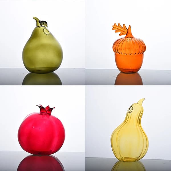 4 stilarter granatæble hasselnød pære kalebas form blomster vase