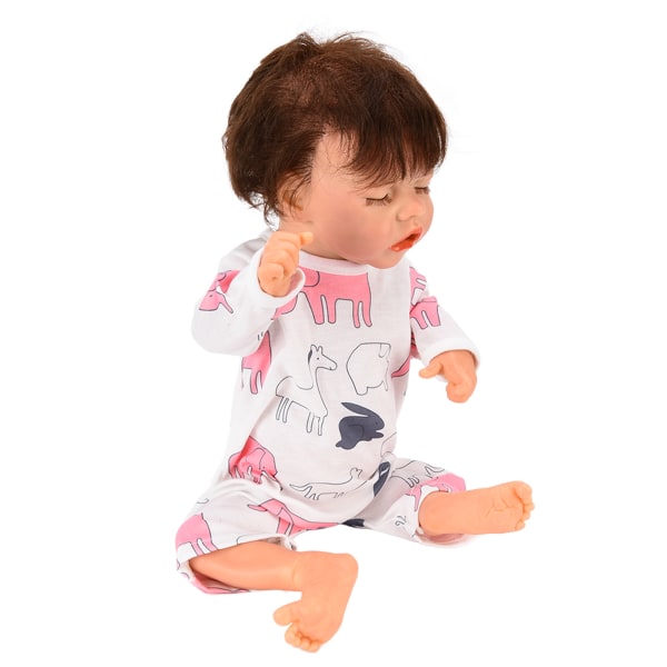 Realistiske nyfødte babydukker Vaskbar naturtro simulering Vinly Body Baby Doll 18 tommer for 3+ år gammel