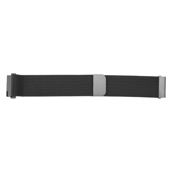 20 mm klokkebånd i metallnett i rustfritt stål hurtigutløser generell klokkerem for Galaxy Watch for Vivoactive HR for Amazfit GTS 2 Mini Black