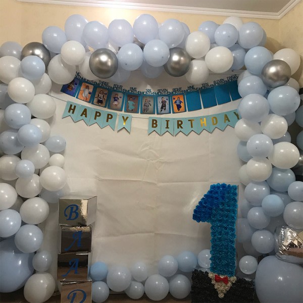104 kpl Balloon Arch Kit Party Balloon BLUE sininen blue