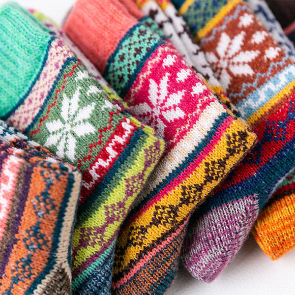 5-Pack Breathable Socks in Fun Colors and Patterns