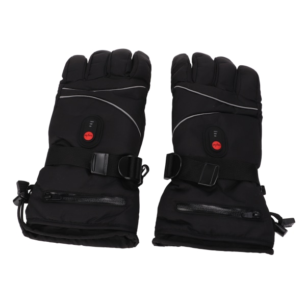 1 par opvarmede handsker DC 5V Thicken Touch Sensitive 3 niveauer Temperaturjustering Vandtætte elektrisk opvarmede handsker til vandreture