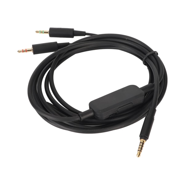 Ersättningskabel för hörlurar 3,5 mm Volymkontroll Ljudkabel Kompatibel för MMX300 MMX300 2nd Gen Headset