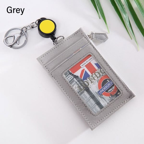 ID-kort Clip Badge Holder GRÅ grå grey