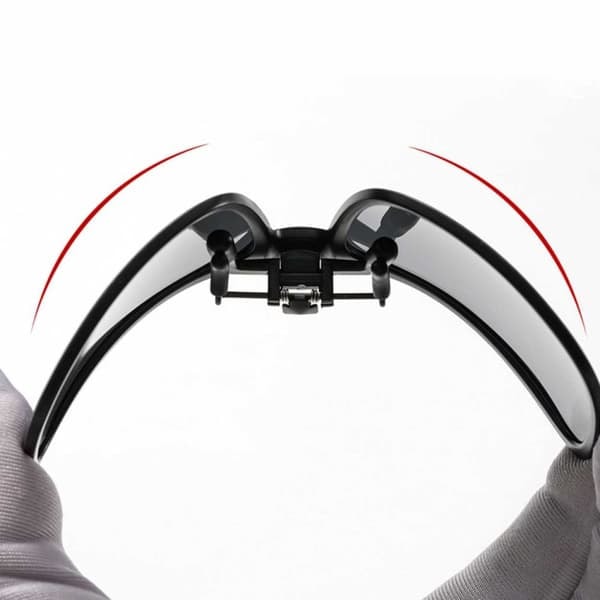Opklappelige Solbriller Clip-On Rosa Spejlglas—pa