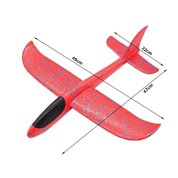 Heittolelu Lentokone - 47 cm Punainen