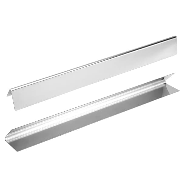 2-pak grillvarmepladeudskiftning i rustfrit stål varmeskjold til Weber Genesis Silver B/C Spirit E 310 E 320 Silver 22,4 tommer