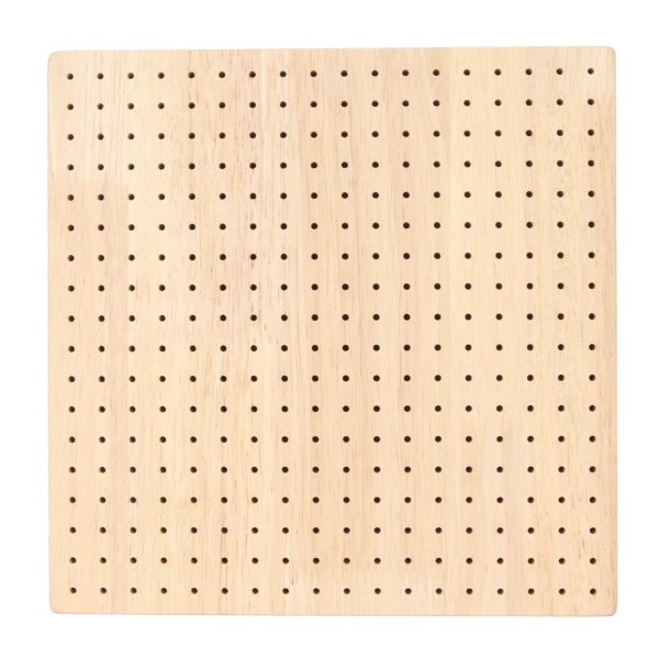 Heklet blokkeringsbrett for strikking av gummitre Heklet firkantet blokkeringsmatte med 20 stangpinner 23,5 cm